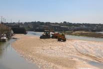 Mechanical dredging has started in Hayle Estuary | Photo by Lauren Bambury, assistant harbour maste